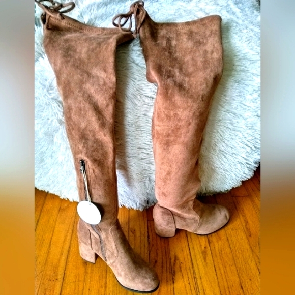 New women’s Sz 7 over the knee block heels boots - Picture 14 of 14